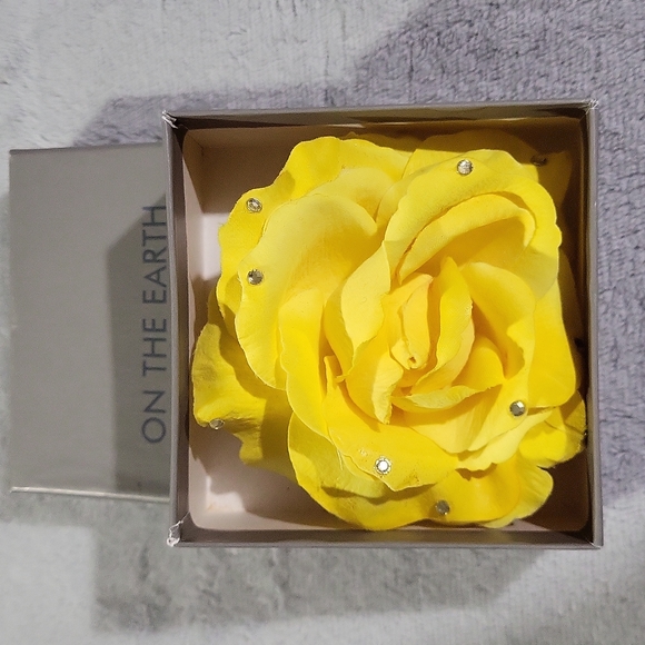 Flower Brooch or Pin 🌼 with Crystals - Picture 5 of 10